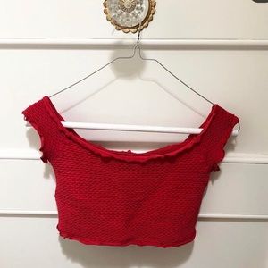 FREE PEOPLE RED TANK TOP